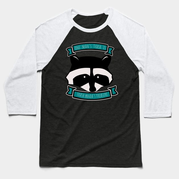 Trash Panda's Treasure Baseball T-Shirt by nonbeenarydesigns